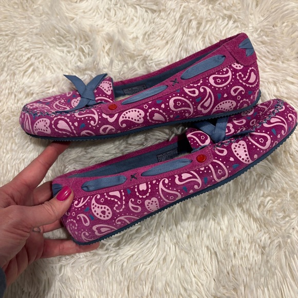 Ugg Australia Amila Moccasins Pink Leather Loafer Shoes Slippers Womens Size 6 - Picture 5 of 9